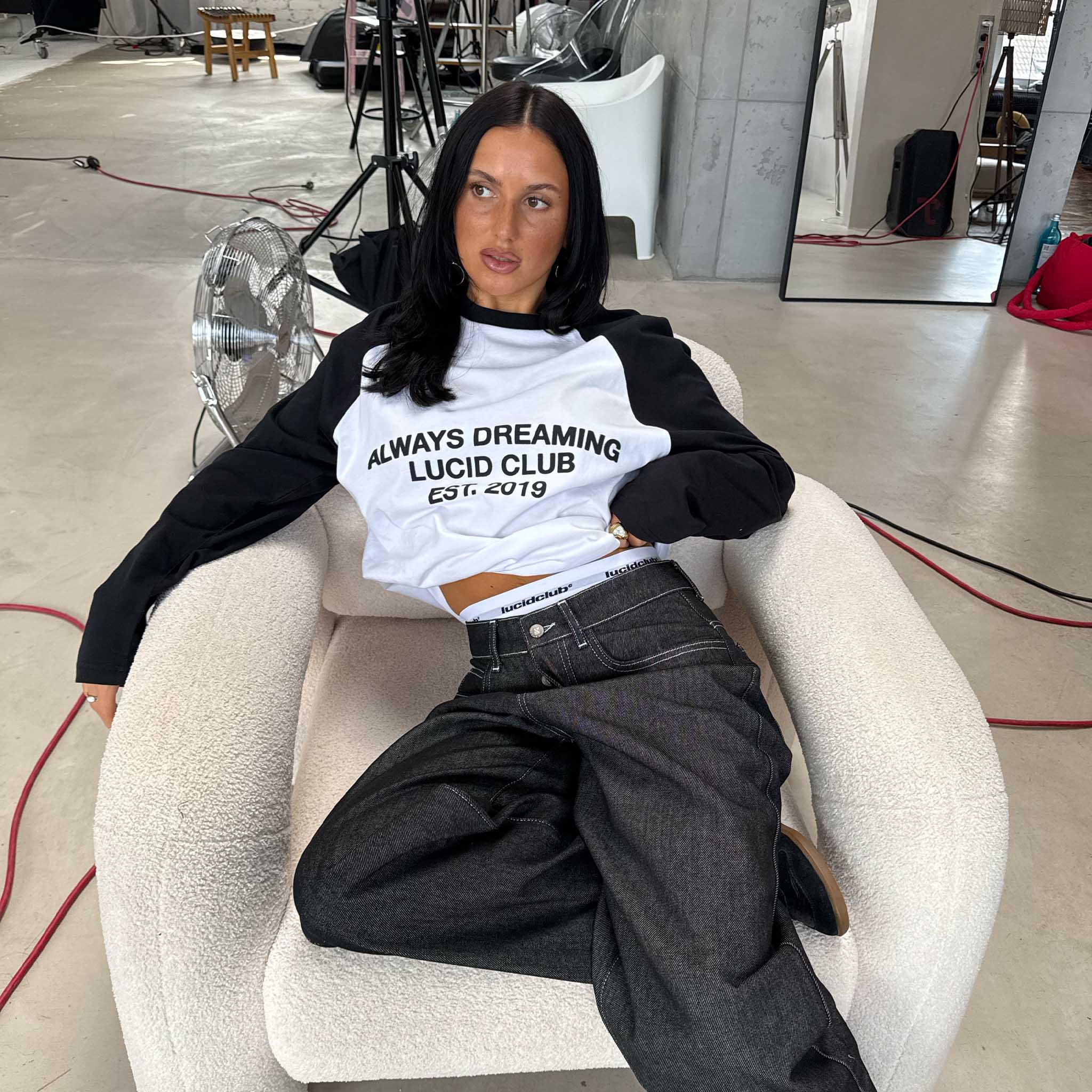 2019 Raglan Longsleeve "Black" - Image 3