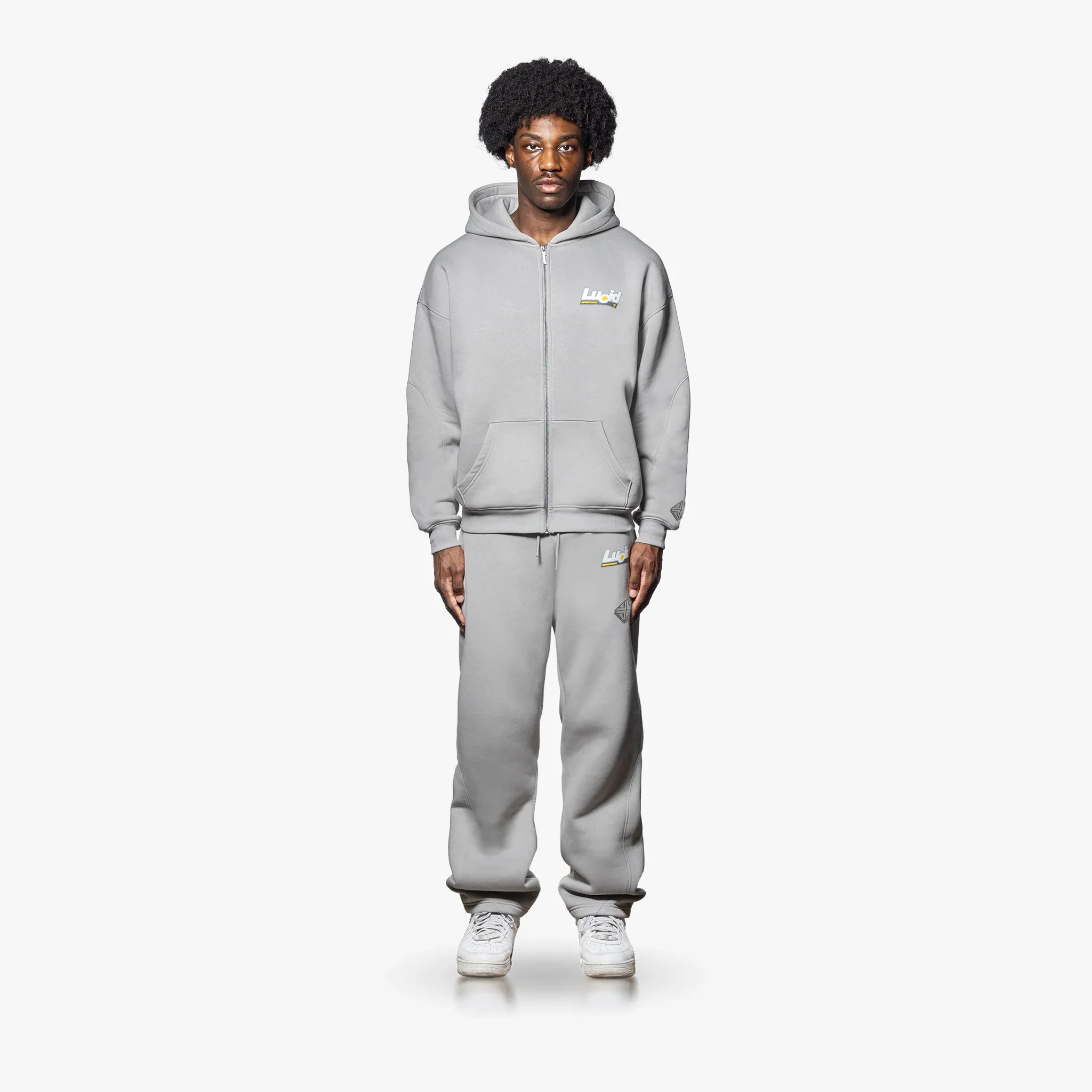 LOA Zip-Hoodie "Grey" - Image 3