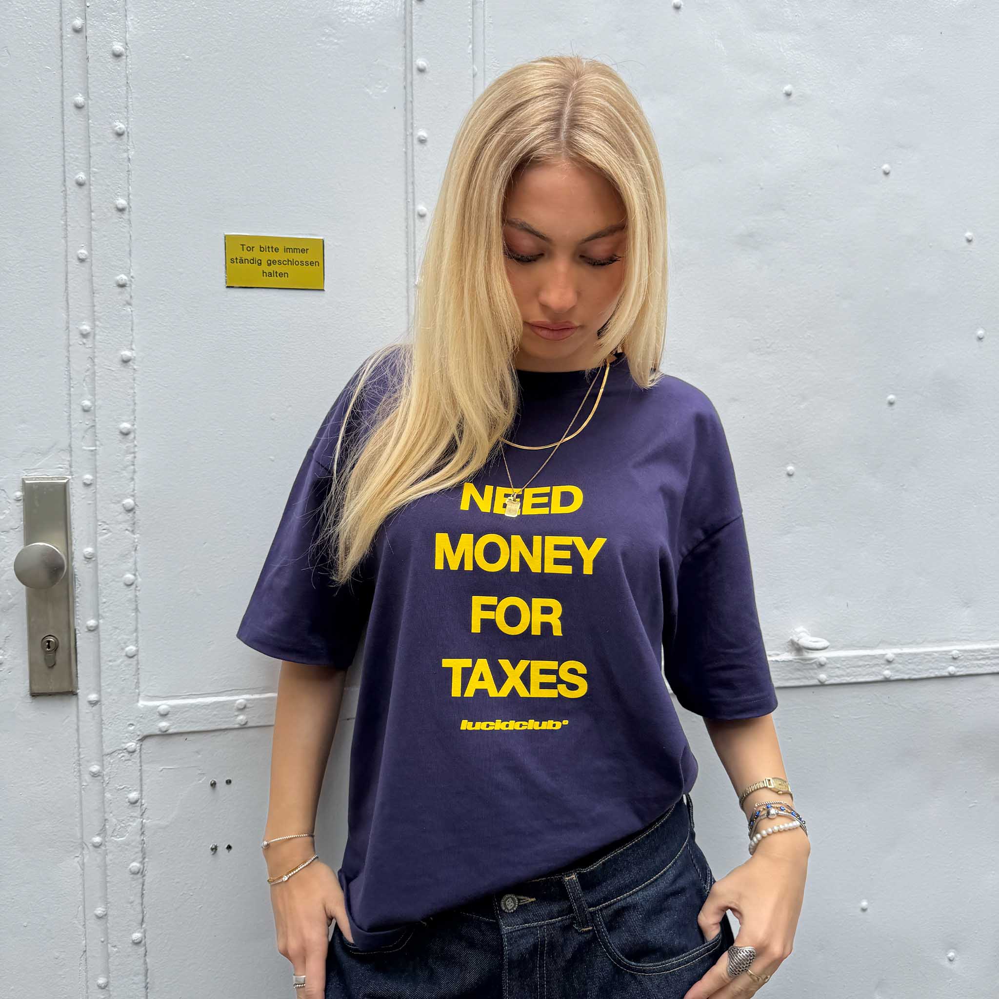 Need Money T-Shirt "Navy" - Image 3